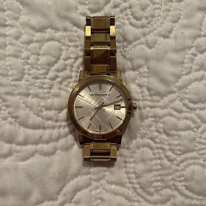 Gold Burberry Watch